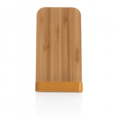 Logotrade promotional merchandise picture of: Bamboo 5W wireless charging stand